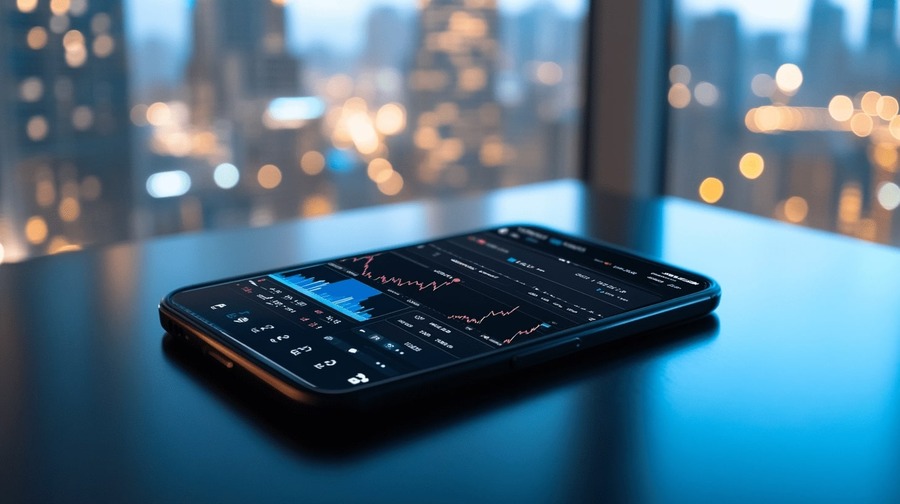 Mobile trading dashboard interface Mobile trading dashboard interface