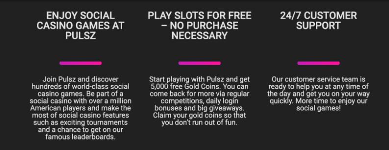 Pulsz features Pulsz features